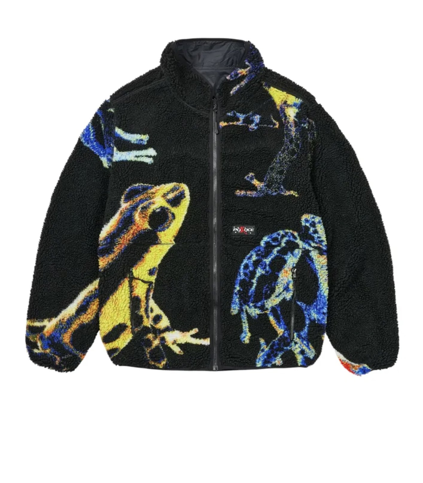 Frog Print Reversible Fleece Jacket